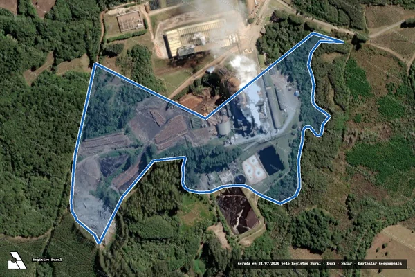 Imagem de satélite de Fazenda Fábrica  - Matrícula-3304 em Piraí do Sul - PR