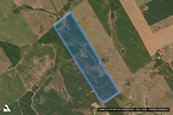 Imagem de satélite de SITIO PRATA - PARTE DO LOTE E - - em Tabaporã - MT