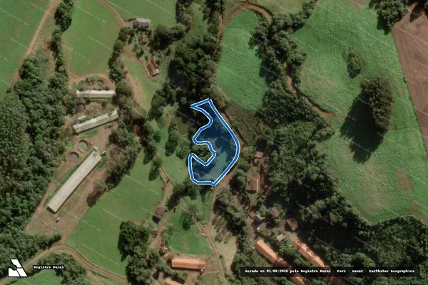 Imagem de satélite de Sitio Sao Pedro - Parte 2 em Tangará - SC
