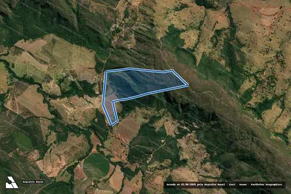 Imagem de satélite de Fazenda Água Quente - Fazenda Água Quente em Onça de Pitangui - MG