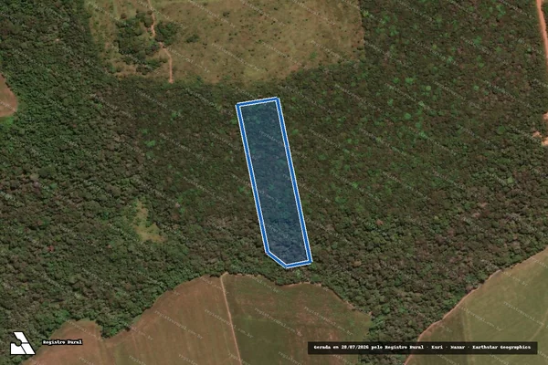 Imagem de satélite de LOTE RURAL N° 152 - PARTE 01 - PARCELA 1 - LOTE 08 em Ipiranga do Norte - MT