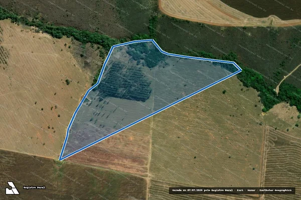 Imagem de satélite de Fazenda Piscamba - Única em Cristalina - GO