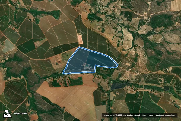Imagem de satélite de Fazenda Monte Carmelo Lugar Estreito - Parte 1 em Monte Carmelo - MG