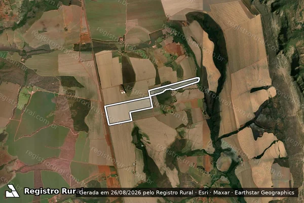 Imagem de satélite de FAZENDA SANTA  LUIZA - GLEBA 02 em Planaltina - GO