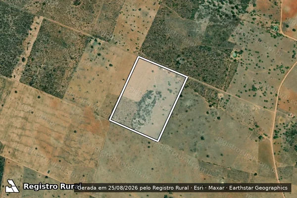 Imagem de satélite de FAZENDA BOA VISTA ? GLEBA A ? 3 - Parte 3 em Santa Brígida - BA