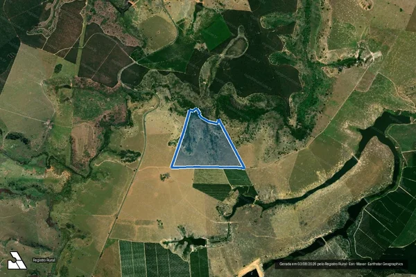 Imagem de satélite de Fazenda Água Azul - Est_Sul_Pin3 em Pinheiros - ES