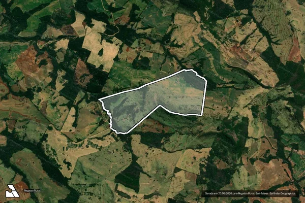 Imagem de satélite de LOTE Nº01, GLEBA Nº02, COLÔNIA CANTÚ - Parte 1 em Mato Rico - PR