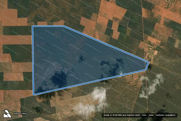 Imagem de satélite de Projeto de Assentamento Ligação – Reserva Legal / Parte 1 em Carnaubais - RN