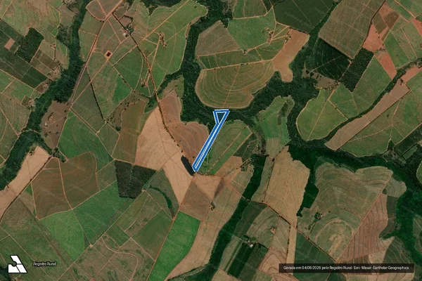 Imagem de satélite de Fazenda Santa Terezinha - Gleba B em Paraíso - SP