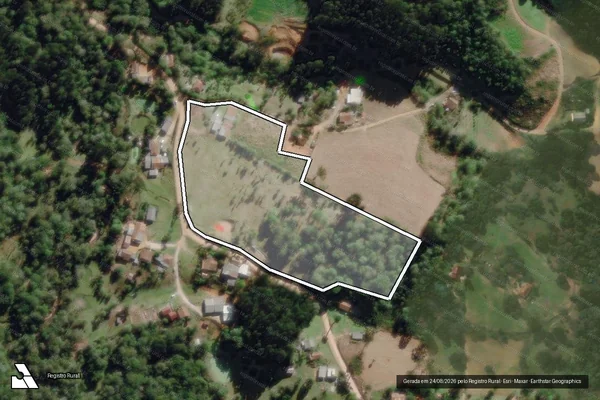 Imagem de satélite de Rural - ÁREA B em Piên - PR