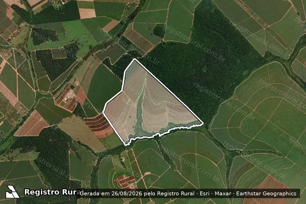 Imagem de satélite de FAZENDA SANTA TEREZINHA - FAZENDA SANTA TEREZINHA em Irapuã - SP