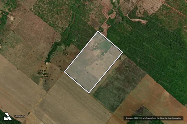 Imagem de satélite de P.A P. JOSIMO TAVARES ? LOTE 31 ? SETOR MALICIA - Parte 1 em Conceição do Araguaia - PA