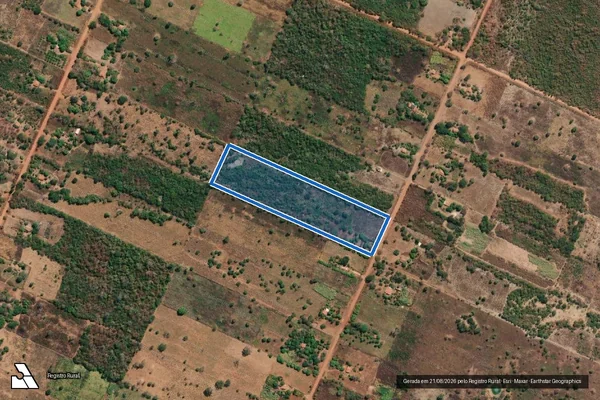 Imagem de satélite de LOTE 28, Q03 ? AGROVILA ? PA SÃO VICENTE - Gleba 28 em Flores de Goiás - GO