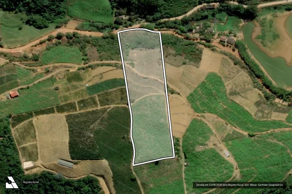 Imagem de satélite de Sítio Raio de Luz - Parcela 1 em Santa Maria de Jetibá - ES