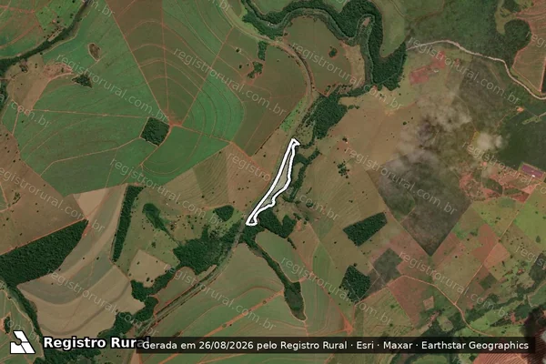 Imagem de satélite de FAZENDA DOURADINHO - PARTE 1 em Quirinópolis - GO