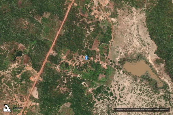 Imagem de satélite de PE Cajazeiras de Baixo - Área 05 - Lote 22 - Parte 1 em Murici dos Portelas - PI