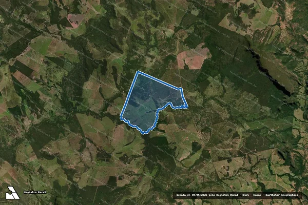 Imagem de satélite de FAZENDA SÃO FÉLIX / GLEBA B em Rio Negro - MS