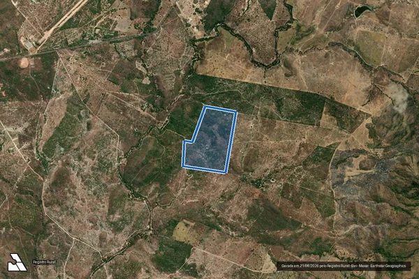 Imagem de satélite de FAZENDA PÉ DA SERRA DA PRATA - Gleba 01 em Monte Alegre de Goiás - GO