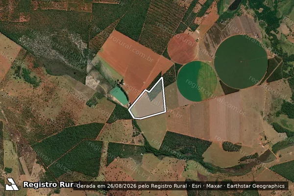 Imagem de satélite de FAZENDA FORQUILHA  - Gleba 30.332 em Unaí - MG