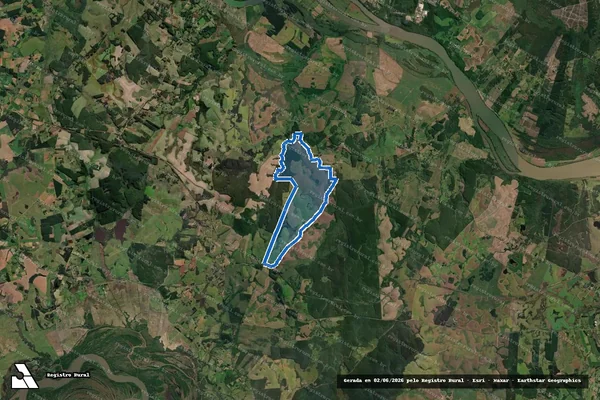 Imagem de satélite de FAZENDA BATISTA - Parte 1 em General Câmara - RS
