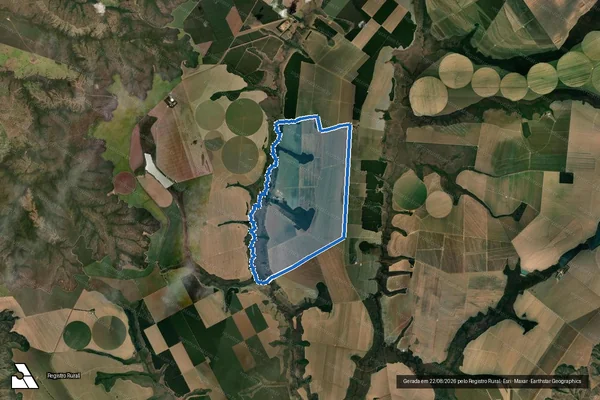 Imagem de satélite de Fazenda Larga do São Bento, lugar sub denominado Fazenda São Cipriano em Catalão - GO
