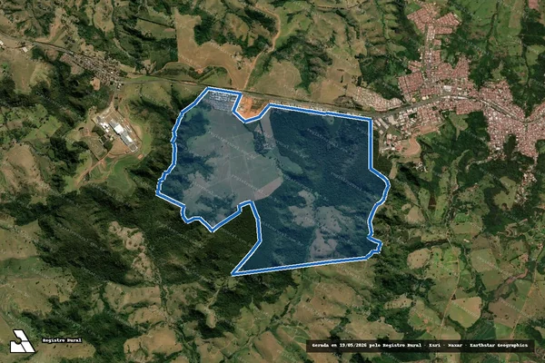 Imagem de satélite de Fazenda Guaiuvira em Pompéia - SP