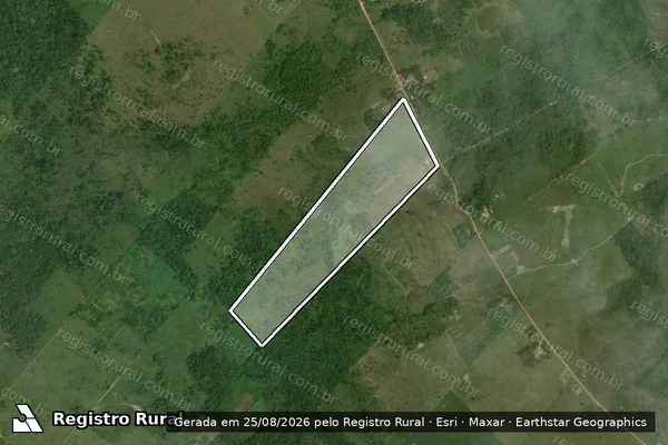 Imagem de satélite de LOTE 152 SÍTIO TEREZINA VICINAL 3 MUC-352 - P.A. SAMAÚMA em Mucajaí - RR