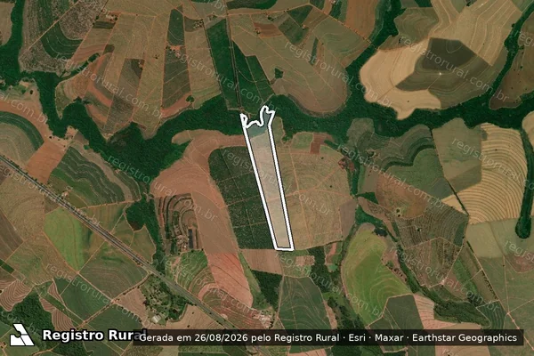 Imagem de satélite de FAZENDA SANTANA - Gleba ?A? em Taquaritinga - SP