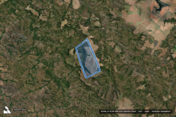 Imagem de satélite de Fazenda Paraíso - Matrícula 653 em Goiatins - TO