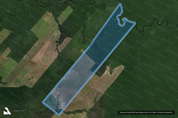 Imagem de satélite de FAZENDA RODRIGUES - B - FAZENDA RODRIGUES B - LOTE 01 em Novo Progresso - PA