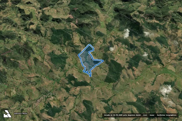 Imagem de satélite de Fazenda Bela Aurora - marcelino em Além Paraíba - MG
