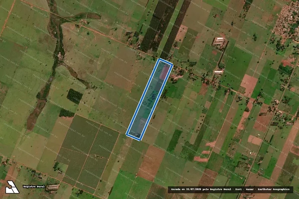 Imagem de satélite de LTE RURAL N 64 DA QUADRA N 39 em Glória de Dourados - MS