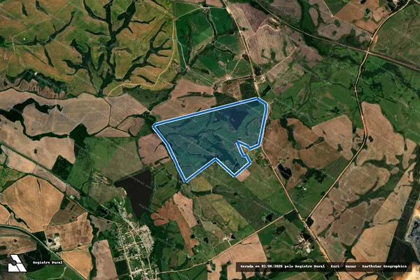 Imagem de satélite de GRANJA GALPÃO DE PEDRA - ÁREA 01 em Candiota - RS