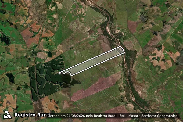 Imagem de satélite de Fazenda Boa Vista ? Gleba 04 - Única em Cacequi - RS