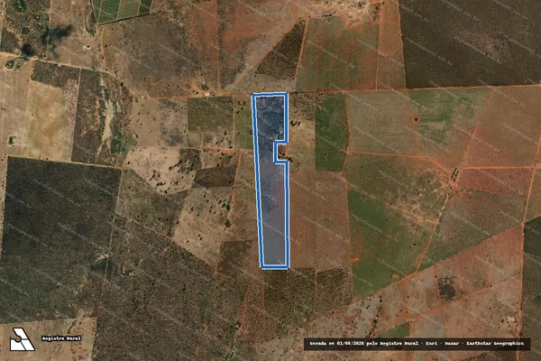 Imagem de satélite de FAZENDA RIACHO FUNDO - Parte 2 em Janaúba - MG