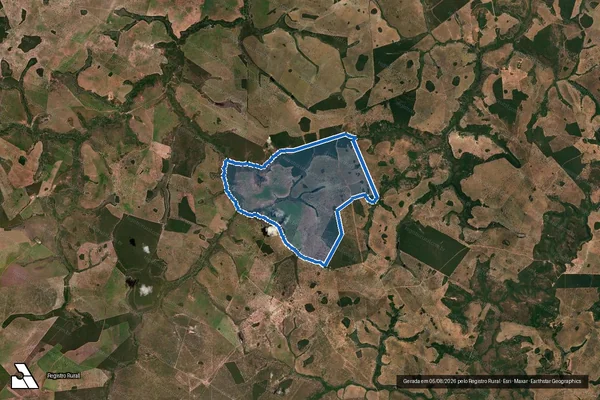 Imagem de satélite de Fazenda São Sebastião - Parcela 1 em Serranópolis - GO