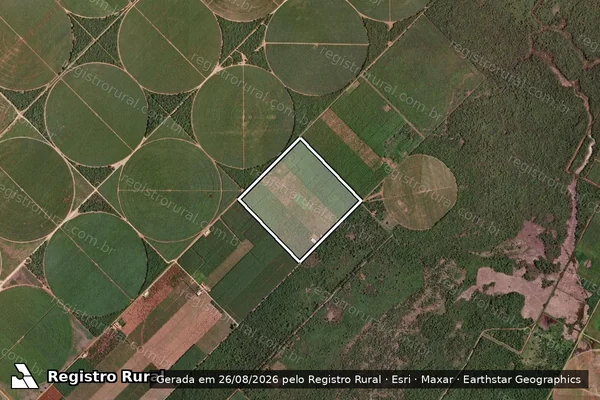 Imagem de satélite de Fazenda Tapuio - Parte 2 em Jaíba - MG