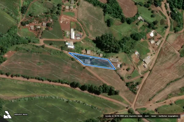 Imagem de satélite de ÁREA VOLMIR VIEIRA - Parte 1 em Chapecó - SC