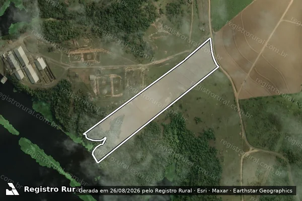 Imagem de satélite de FAZENDA RIO BRILHANTE - GLEBA 03 em Anhembi - SP