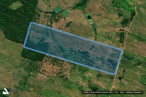 Imagem de satélite de Lote 176 da Gleba 27 do PICOP - Parcela 1 em Vale do Paraíso - RO
