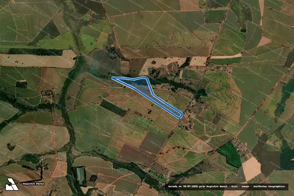 Imagem de satélite de Fazenda Bela Vista - M 606 em Tabapuã - SP