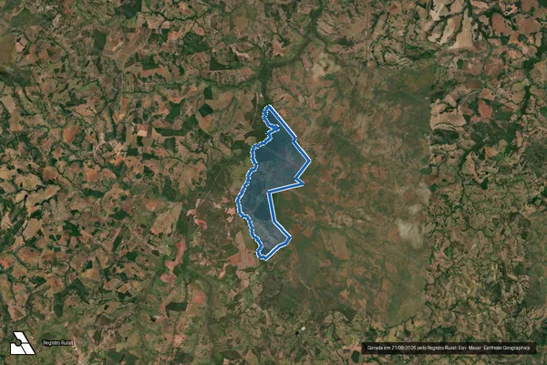Imagem de satélite de FAZENDA NOSSA SENHORA DA APARECIDA - Parte 1 em Santa Tereza de Goiás - GO