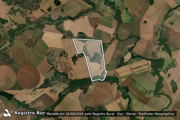 Imagem de satélite de FAZENDA SANTA RITA I - Parte 1 em Paraúna - GO