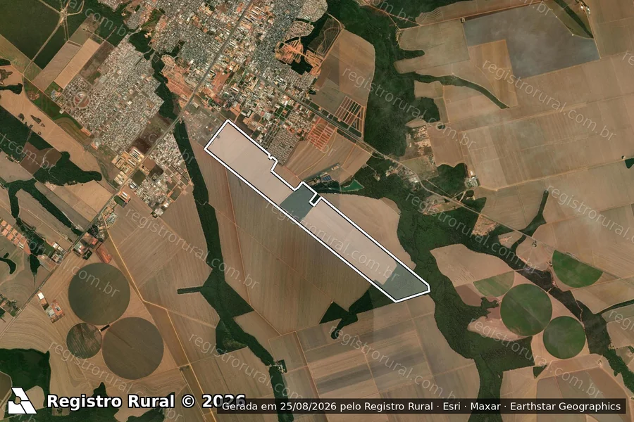 Imagem aérea do item B