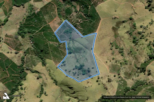 Imagem de satélite de sitio - Parcela 1 em Bueno Brandão - MG