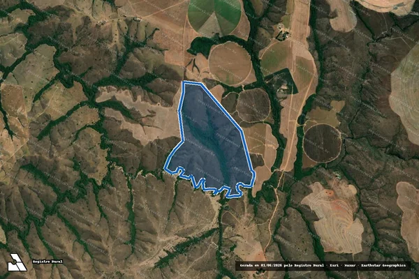 Imagem de satélite de FAZENDA BRAVOS - 001 em Guarda-Mor - MG