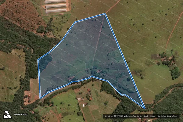 Imagem de satélite de Fazenda Babilônia - Parcela 1 em Monte Alegre de Minas - MG