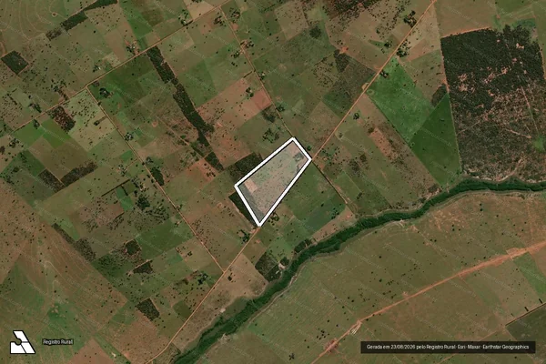 Imagem de satélite de PROJETO DE ASSENTAMENTO CÓRREGO DOURADO - Lote 24 em Santa Rita do Pardo - MS