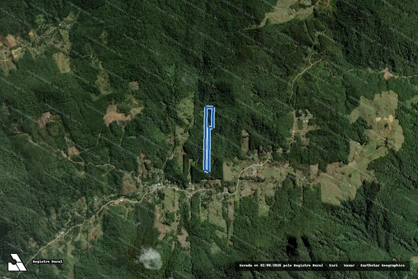 Imagem de satélite de Fazenda - Parcela 01 em Rio dos Cedros - SC