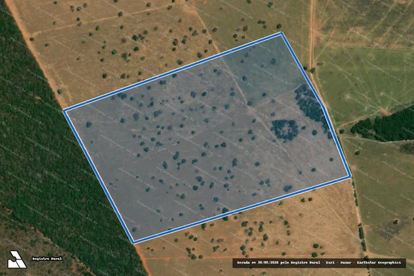 Imagem de satélite de FAZENDA ESTANCIA ORO BRANCO - Parte 1 em Barra do Garças - MT